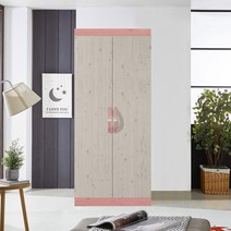 솜씨방가구 심플장롱 이불장, 워시핑크