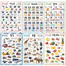 새샘 사운드 양면벽보 구구단 / 구구단공부 화보 벽보, 새샘_룰루랄라사운드벽보_한글ㄱㄴㄷ