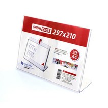 쇼케이스A4 단면가로 POP꽂이 가격표 아크릴케이스 아크릴 꽂이 7745, 본상품