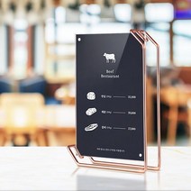 카페메뉴판 투명 디자인 식당 테이블 미용실 탁상액자, 본상품선택