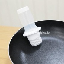 아스벨 짜는 오일 화이트 브러쉬/기름솔/김솔