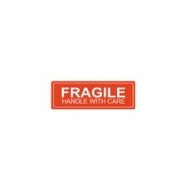 FRAGILE 파손주의 스티커 (소형) 7.5x2.5cm 약250P