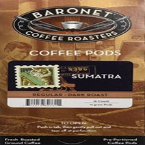 Baronet Coffee Sumatra Kuda Mas Mega Coffee Pods 48 Count, 1