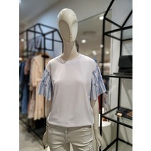 SI SI 라운드 러플 포인트 티셔츠SXIBE28520 (P000611405)