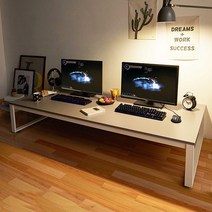 좌식 2인용컴퓨터책상 1800x800, 아카시아-화이트다리