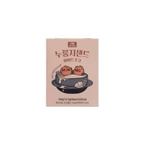 올가 간식 누룽지샌드 화이트초코 100g(12.5g 8) 탕비실 회사 어린이 성인 캠핑 차박 홈파티 영화 선물, 4개