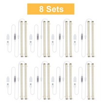 식물용 Phytolamp 타이머 라이트 스트립 피토 램프 LED 바 실내 꽃 모종 전원 어댑터 수경 재배 키트 3200K, 8 sets, CHINA, EU(220V)