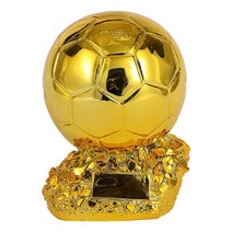 축구트로피 전기 도금 골든 볼 어워드 축구 트로피 선물 수지 공예 최종 슈팅, 01 라이트 그레이_02 25cm