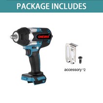 에어렌치 1800N.M 토크 브러시리스 전기 임팩트 렌치 트럭 용 1/2 인치 무선 드라이버 도구 마키타 18V 배터리용 전동 공구, [07] Without Battery, 07 Without Battery