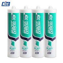 KCC SL907프리미엄 무초산실리콘(흑색), 흑색, 300ml, 1개