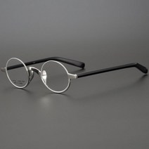 반테 안경 원형 가벼운 작은 안경테 존레논 마이콜 김구 뿔테 프레임 남자 여자