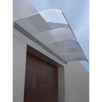 투명캐노피 차양 비가림 창문 현관 어닝 테라스베이, 400x800 반투명(상단 가장자리 설치)