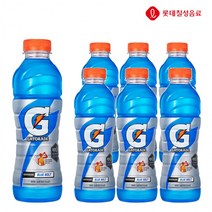 롯데칠성 게토레이 블루볼트 600ml x 6개 펫 이온음료 스포츠음료, 상세페이지 참조, 상세페이지 참조