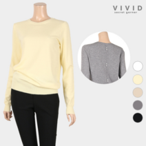 VIVID SG VIVID SG 라운드넥 뒷단추 니트 VS110004