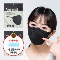 KF94 쉼표리빙 미세먼지 마스크 대형 1매(개별포장) 블랙, 1매, 1매입