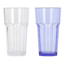 PC 8각컵 안깨지는 플라스틱 물컵 업소 식당 카페, 600ml (5246), 투명