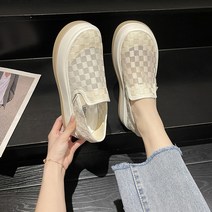 캐주얼 신발 투기성 메쉬 플랫폼 슬립온 여자스니커즈 XZ0091