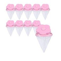 10개/그룹 드럼세탁기 꽃가루 필터 매화형 빨래공합일 세호합일 의류를 손상하지 않다 세탁기 액세서리, 분홍색, 규격 없음
