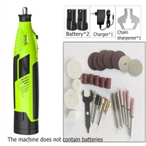 [해외]55W 20000rpm 무선 전원 전기 그라인더 전기 톱 미니 전기 톱 숫돌 조각 연마 도구 그라인딩 머신, 배터리 2개, 우리를