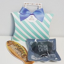 꼬마데코 하트미역잡곡굴비세트(민트반달리본손잡이), 1개, 명절라벨