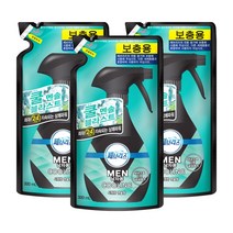 페브리즈 포맨 섬유탈취제 시원한 멘솔향 320ml 리필3개, 3개