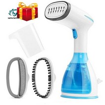 휴대용 스팀 다리미 핸디 무선 여행용 의류 스티머 가전 수직 스팀 다리미 브러쉬 가정용 얼굴 다림질, 02 801-bue