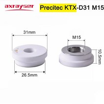 레이저 각인기 조각기 마킹기 특수 레이저 세라믹 바디 노즐 홀더 D32/2 Preite-KTX Rytools-3D WSX-미니, 05 Precitec KTX_01 1PCS