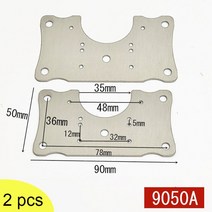 경첩 나비 볼트 가구 규격 ㄱ자 잠금 유리브라켓 도어 꺽쇠 12pcs 스테인레스 스틸, 50x90mm 2개