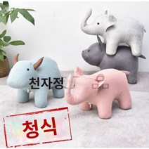 해외직구상품 동물 스툴 미니 의자 풋스툴 발스툴, 그레이 강아지