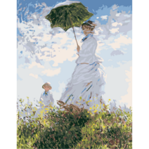 모모픽스페인팅 DIY명화그리기세트 대형 60x75cm 유화 꽃그림 풍경 인물, WH09 모네 양산을쓴여인