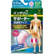 반테린 서포터 고통기 타입 무릎 전용 라이트 핑크 보통 사이즈 무릎 머리 주위 34~37 cm