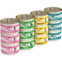 Weruva Cats in the Kitchen Cuties 버라이어티 팩 그레인 프리 고양이 사료 통조림, 3.2-oz case of 12