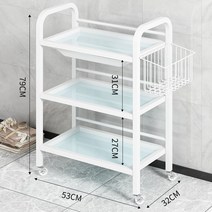 미용실 수건장 3단 모듈 수납장 미니 거울 낮은 서랍장 이발소 폭좁은 침대틈새 좁은 다용도 틈새 조립식, 옵션1, ., 16 모던 화이트【U자형-서랍 포함+작은 바구니】