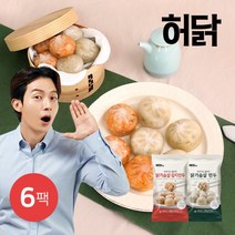 [허닭] 속보이는 얇은피 닭가슴살 만두 180g 2종 6팩, 옵션:02.닭가슴살 김치만두 6팩