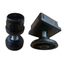 높이 조절발 파이프 캡 책상다리 의자다리 가구다리 높이기 받침대 상다리 테이블 조정발, 정사각형, 50x50  +  조절발