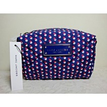 여자명품마크제이콥스가방80010216 NWT Marc By Jacobs Large Cosmetic Bag Blue Print Multi