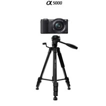소니 A5000 삼각대 3WAY 헤드 4단 호환 삼각대, (단일색상)블랙