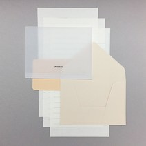 피온지 편지지 핸드메이드 기념일 생일 100일 1주년 예쁜 편지지, 화이트