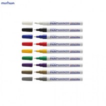 색연필 팁페인트 디자인펜 페인트마카 택1 페인트펜 네임펜 문화 마카 9종 1mm, 초록