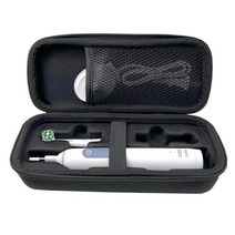 Oral B Pro 1000 2000 3000 3500 1500 과 호환되는 나일론 하드 케이스 전동 칫솔 정리함 보관 가방 액세서, 한개옵션1, 01 Black