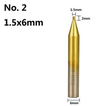 열쇠복사 기계 따기 열쇠공 도난방지택 현관보조키 키복사 현관문 XCAN 1pc 6mm 생크 주석 코팅 HSS 수직, 02 1.5x6mm