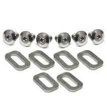 시마노 로드 mtb 평페달 클릿 슈즈 자전거 신발 운동화 12pcs 티타늄 합금 산악 페달 클리트 볼트 스페이서 모양 페달 클리트 도로 베어링 잠금 페달