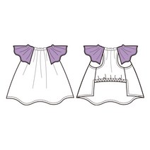 코코앤 디자인 강아지옷 패턴 도안 도면 옷본, A15.날개 프릴 블라우스