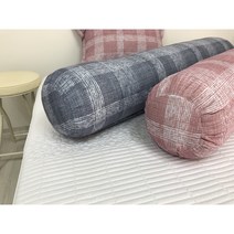 이불아저씨 대형 침대쿠션 등받이쿠션 롱쿠션 (+솜포함), 바디필로우, 모던체크_그레이