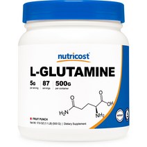 뉴트리코스트 l 글루타민파우더 후룻펀치 500g 1개 1서빙 5.80g 87회분 L-Glutamine Powder [500 GMS] [Fruit Punch]