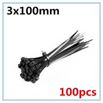 케이블타이 자동 잠금 나일론 케이블 타이 화이트 블랙 밀크 와이어 지퍼 3X60mm 80mm 100mm 120mm 150mm 200mm 100PCs, 없음, 9.3 x 100mm
