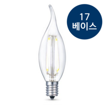 씨티 LED 미니 크립톤 E12 E14 E17 E26 촛대전구 촛대램프 고추구 인찌구 꼬마전구 백열등 램프, 씨티 LED 프레임 촛불구 3W E17 주광색(흰빛) TP7D, 1개