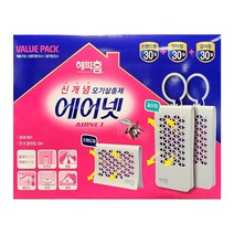해피홈 에어넷 걸이형 2입 스탠드형1입 모기살충제, 1세트