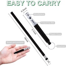 개 호각 전문 초음파 짖는 소리 중지 가변 주파수 음소거 리콜 훈련 도구 리모콘 강아지, 검은색