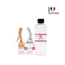 [아이러브디퓨저] 7ml 차량용 공병+리필세트, 머스크1개/7mm공병2개